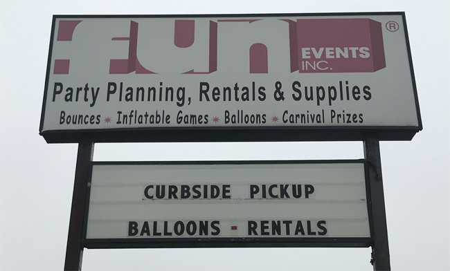 Fun Events Inc. Milwaukee Party Supplies - Curbside Pick up