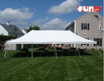 Party Tent Rental - Elite White - 20 x 40 Wedding Tent