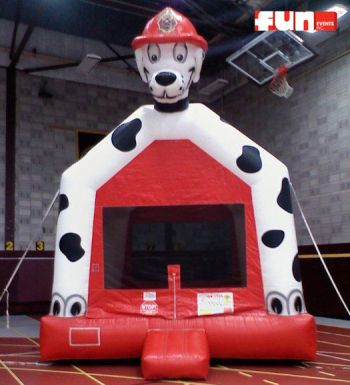 Dalmatian Firehouse Dog - Inflatable Bounce House