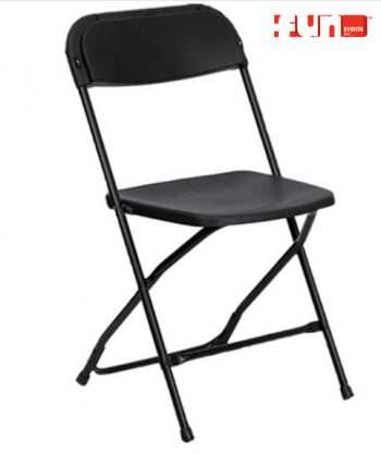 Charcoal Gray Folding Chair Rental